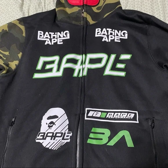 Bape Dirt Race Zip Up Hoodie - Picture 2 of 6